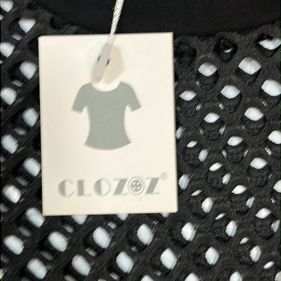 MESH Short sleeved PULLOVER SHIRT Crop Top CLUB dance biker punk rock 80s 90s XL - Picture 9 of 10